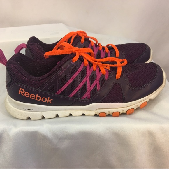 Reebok Sublite Sneakers US size 8 Purple Running - Picture 4 of 7